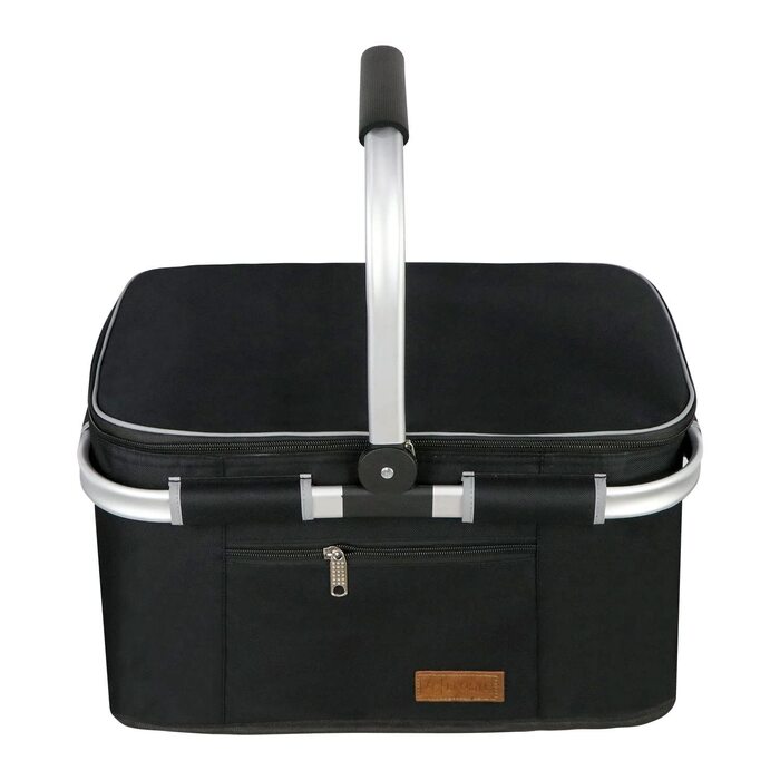 Чорний ізольований холодильник-сумка 35L для пікніка, кемпінгу та офісу