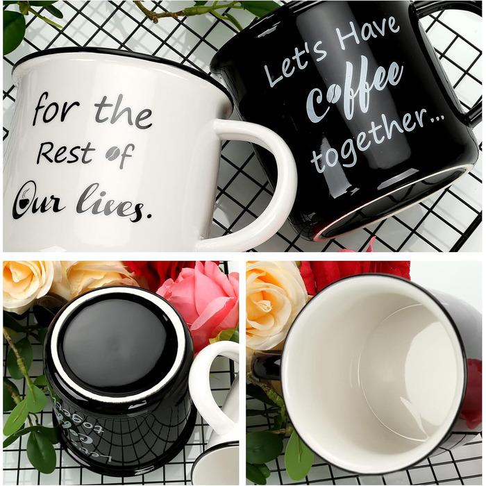 Stylish coffee mugs with 