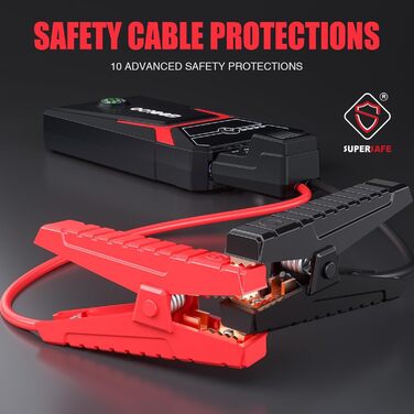 Powerbank з компресором GOOLOO A3 для автомобілів 12V (до 9.0L бензин/6.5L дизель), 1500A, 150PSI, LED-дисплей