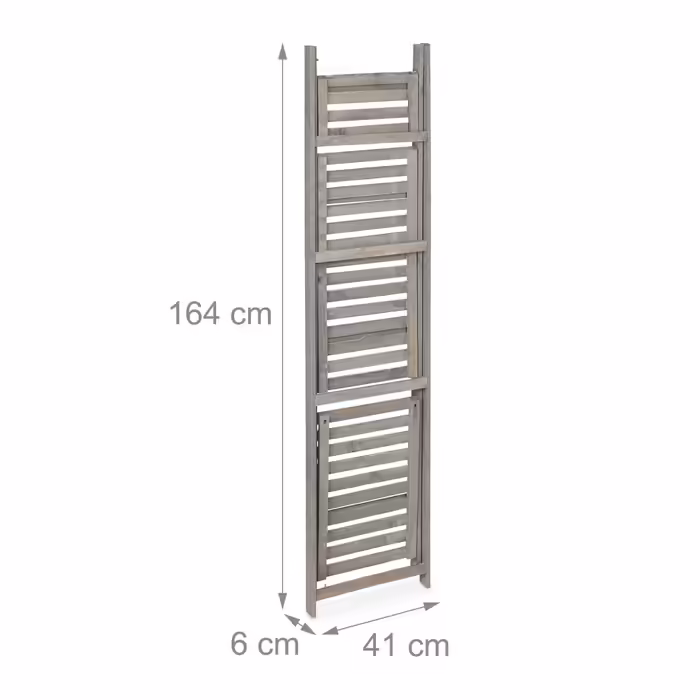 Relaxdays Wooden Flower Step (Grey)