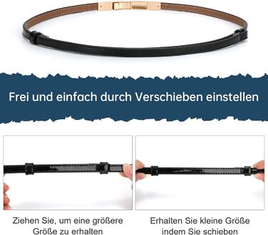 Жіночий вузький шкіряний ремінь WHIPPY з золотистою пряжкою, 105 см (для талії до 95 см)