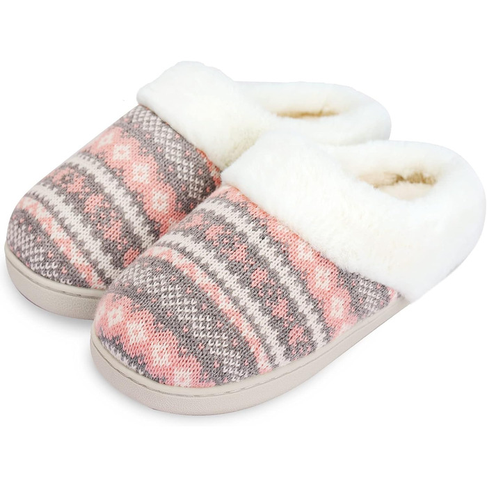 Тапочки жіночі AONEGOLD зимові теплі з плюшу, зручні, з пам'яті ефекту, унісекс, для дому та вулиці, антиковзаючі, 38/39 EU, рожеві