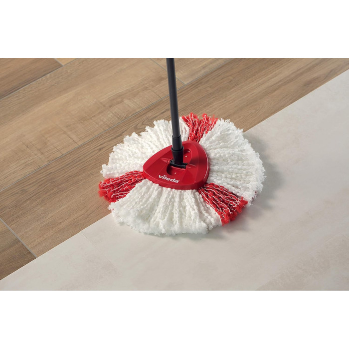Набір для миття підлоги Vileda Turbo EasyWring & Clean з відром та мопом, колір кораловий