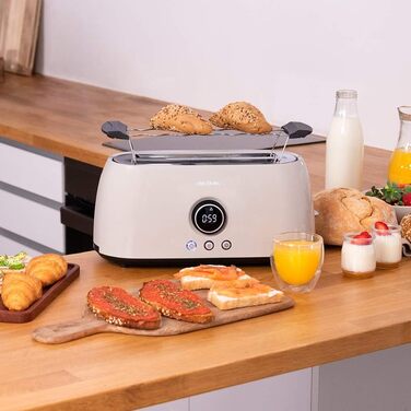 Тостер Cecotec ClassicToast 8000 Biege Double: 800 Вт, 2 широкі слоти, 3 функції