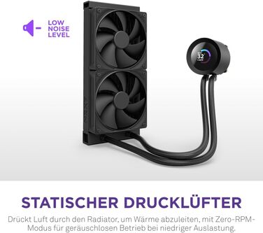 NZXT Kraken Z240 - Рідинна система охолодження CPU з LCD-дисплеєм, чорний