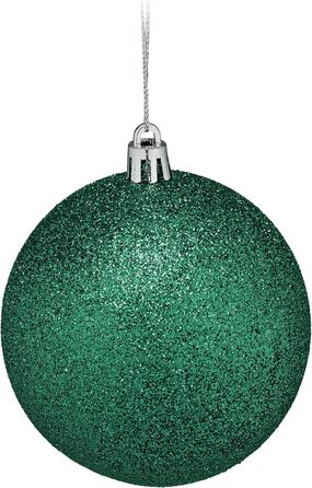 Набір прикрас для ялинки Relaxdays 110 шт., пластик, темно-зелений. Ялинкові кулі та гірлянди для декору.