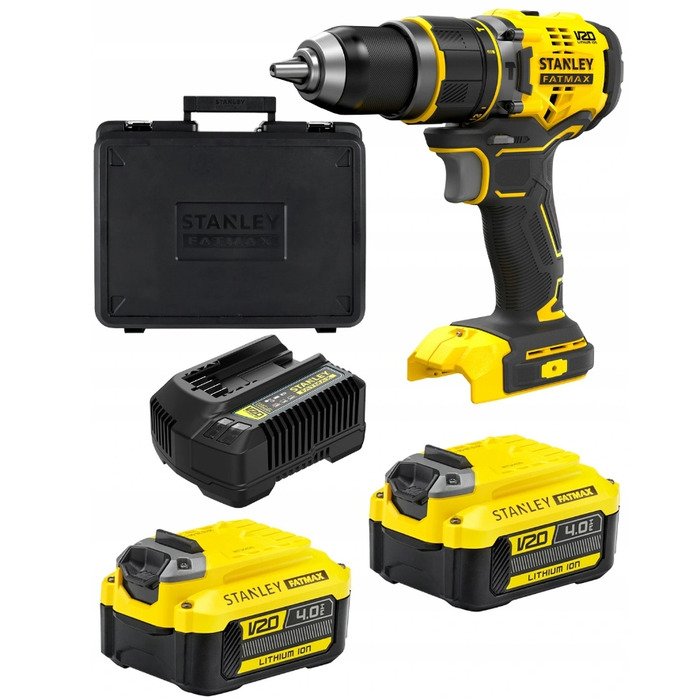 Ударний дриль-шурупокрут Stanley FatMax v20 SFMCD721M2K 18V (2x 4.0Аг) у кейсі