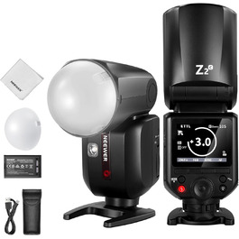 NEEWER Z2-S 2.4G TTL Speedlite для Sony: потужний спалах з дифузором та 2 моделювальними лампами, 76W, 1/8000s HSS, 3000mAh, 600 блискіток