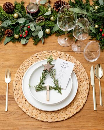 MÄSER Vada: Набір тарілок для 4 осіб, 12 шт. (Скандинавський дизайн, міцна порцеляна)