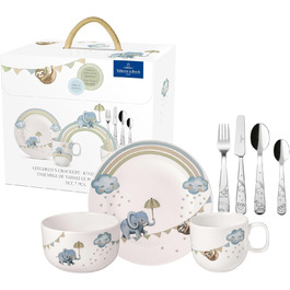 Дитячий набір столових приборів Villeroy & Boch Boho Kids, 4 шт., нержавіюча сталь, сріблястий/платиновий, для миття в посудомийній машині