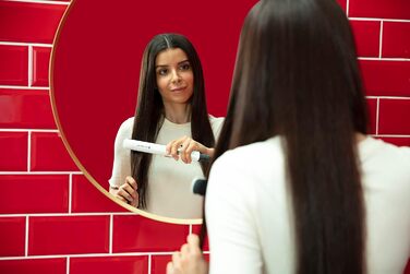 Випрямляч для волосся Remington Shine Therapy S8500 з керамічним покриттям, аргановою олією та вітаміном E, LCD-дисплей, 150-230°C