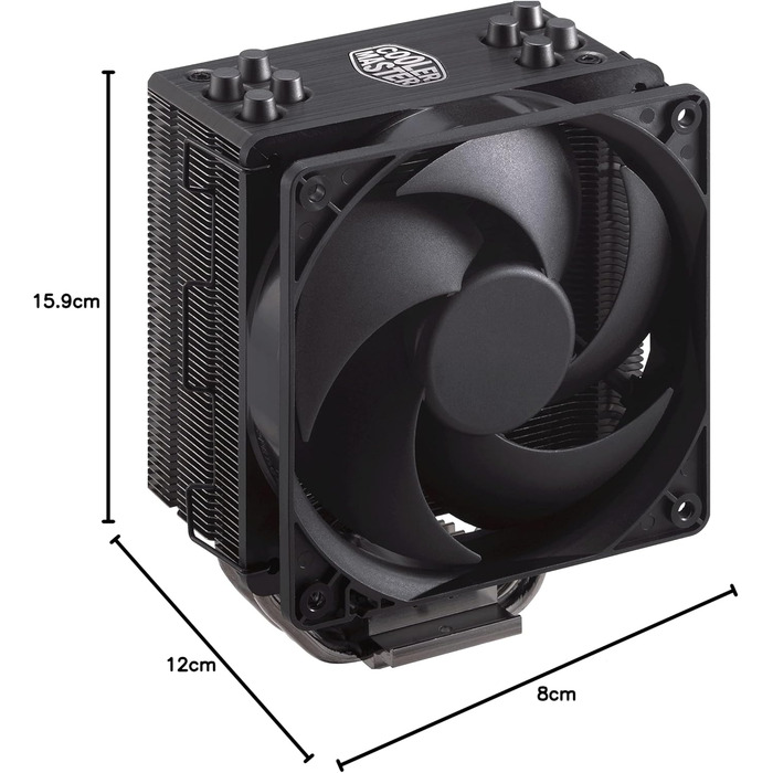 Кулер CPU Cooler Master Hyper 212 Black 2021 V2 з RGB-вентилятором SF120R та підтримкою LGA1700