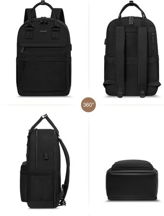 Жіночий рюкзак LOVEVOOK 15.6' для ноутбука, подорожей, роботи: водонепроникний, елегантний, для школи, університету, офісу (бежевий, хакі)