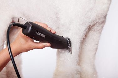 Професійна машинка для стрижки волосся Wahl Max 50+ Moser Rotschopf24 Edition з 2 металевими насадками та сумкою Rotschopf24. Краща за Moser Max 45+50!