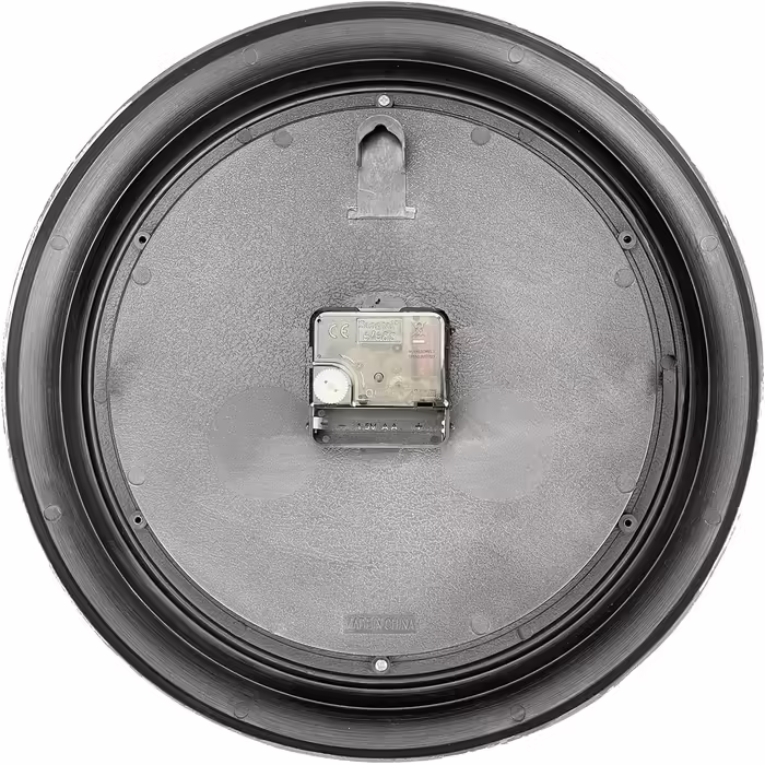 Plumeet Wall Clock - Quiet Retro Classic Wall Clock without Ticking for Living Room, Bedroom, Battery Operated (Roman Numerals) (Black, 40.6cm)