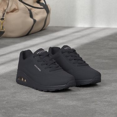 Кросівки Skechers UNO Stand On Air для жінок, чорні, розмір 39.5 EU, матеріал: Durabuck, Mesh