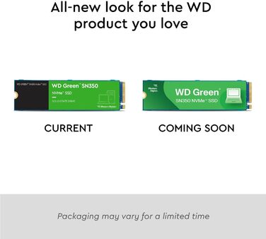 WD Green SN350 2TB NVMe SSD - Внутрішній SSD накопичувач M.2 2280, PCIe Gen3, QLC, до 3200 МБ/с