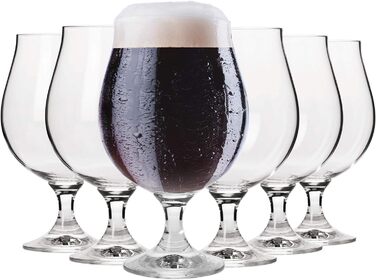Набір склянок Krosno Dunkel Stout 500 мл (6 шт.) - Elite Collection | Для дому та свят | Склянка для пива 500 мл