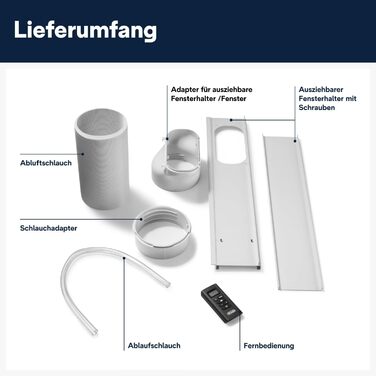 Мобільний кондиціонер De'Longhi Pinguino PAC EM82, білий. Для приміщень до 80 м³, 9400 BTU, 2.4 кВт, функція осушувача, таймер 24 години, клас енергоефективності A