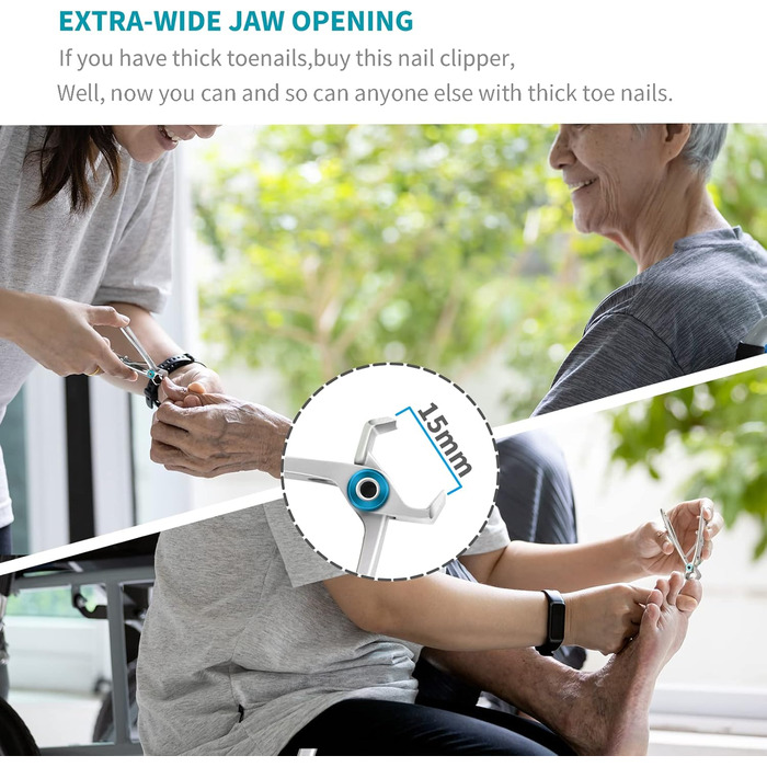 Набір для манікюру та педикюру SZQHT для товстих та врослих нігтів, срібний