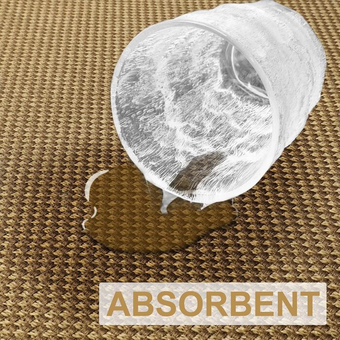 Килимок для дому LEKEEPGO 43x75 см, антиковзаючий, миючий, вбираючий, для внутрішнього використання (колір: світло-коричневий)