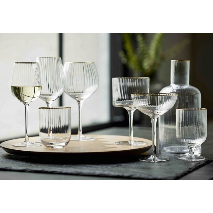 Келихи для білого вина Lyngby Glass Palermo, білі, 300 мл, 4 шт.