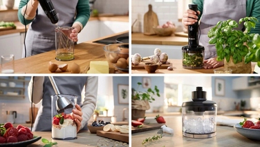 Погружний блендер Bosch MSM4B622, 1000 Вт, чорний