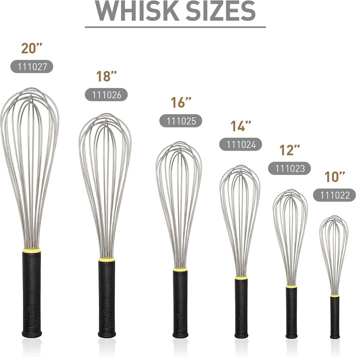 Вінчик кухонний Matfer Bourgeat з пластиковою ручкою, 16 дюймів (40.6 см)