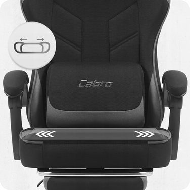 Ігрове крісло Cabro C504, чорно-сіре