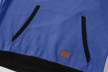 Світшот з капюшоном JMIERR для чоловіків, теплий, з кишенею, бавовна, колір зелений (L, блакитний)