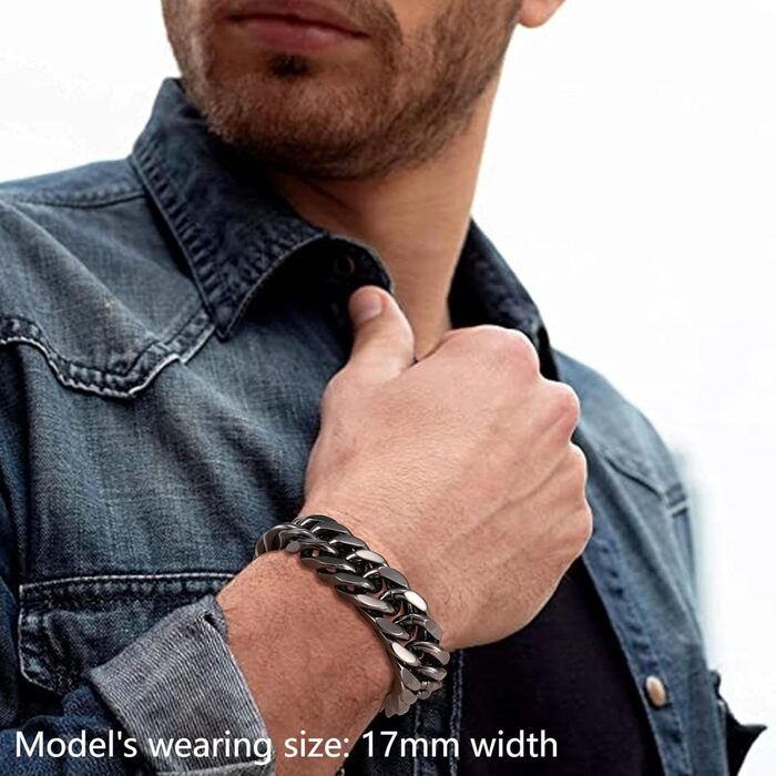 Чоловічий браслет з нержавіючої сталі 