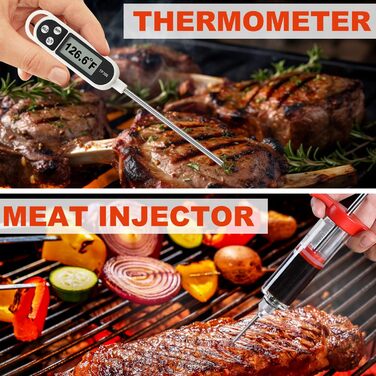 Набір аксесуарів для гриля N NOBLE FAMILY 30шт з нержавіючої сталі - професійний, довговічний, у кейсі. Подарунок для чоловіків та жінок.