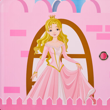 Relaxdays Castle-Themed Shelving Unit for Children's Room