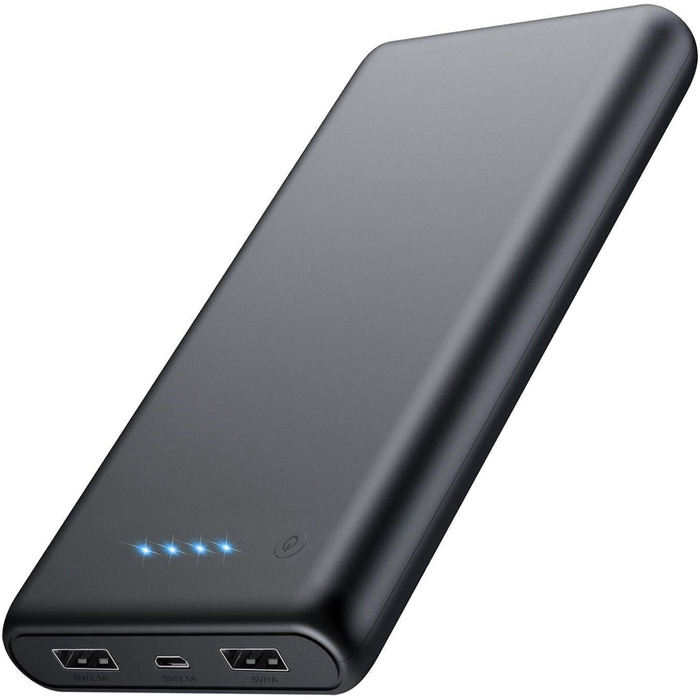 Powerbank MagSafe з LED дисплеєм, 26800mAh, 25W PD, чорний. Бездротова зарядка, USB-C вхід/вихід, сумісний з iPhone 16/15/14/13/12