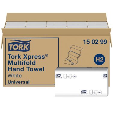 Tork Xpress Table Dispenser for Multifold Paper Towels 552200, Elevation Design - H2 Table Paper Towel Dispenser for Folded Towels, single-sheet dispensing, compact design, white, 21.8 x 32.3 x 11.6 cm (Black, Bundle with Paper Towels 20 x 237 Paper)