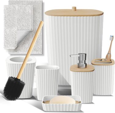 Набір аксесуарів для ванної кімнати Clara Clark Bad-Set Hunter Green (6 предметів)