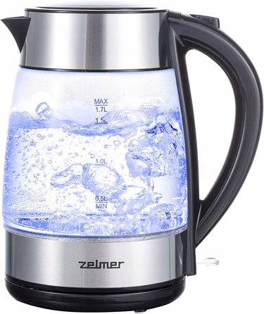 Електричний чайник Zelmer ZCK8011, 2200 Вт, 1,7 л, чорний