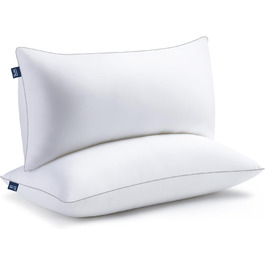 Подушка BedStory 40x80 см, 2 шт, мікрофібра, 950 г, м'яка, для сну, дивану, бічна, прана