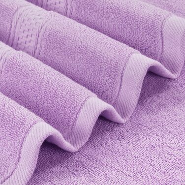 Рушники для ванни Utopia Towels, набір 4 шт, лаванда, 100% бавовна, 600 г/м², швидковисихаючі, м'які, дуже вбираючі, для щоденного використання