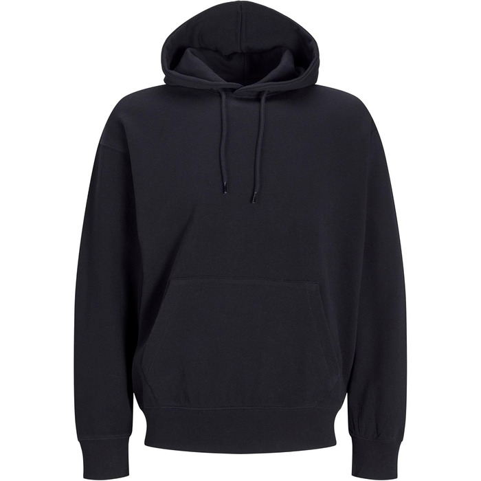 Світшот чоловічий JACK & JONES однотонний, чорний, XXL