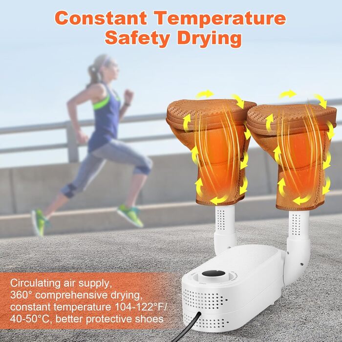 Електрична сушарка для взуття NZQXJXZ з таймером, складана, для рукавичок, антибактеріальна (EU-штекер)