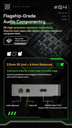HiBy R4: Android-MP3-плеєр з Bluetooth, Wi-Fi, 4DAC, 32 ГБ, чорний