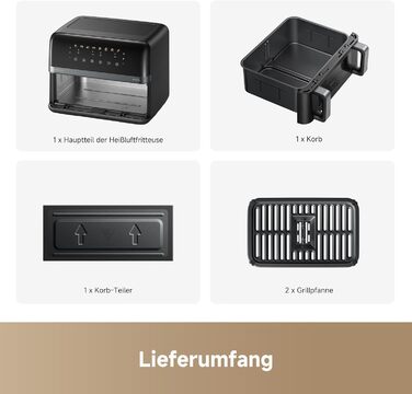 Фритюрниця Mova AeroChef FD20 Pro: 6 літрів, циркуляція гарячого повітря, без олії, з металевим корпусом