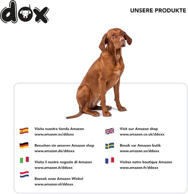 Рулетка для собак DDOXX - міцна, світловідбиваюча, рожева, до 20 кг, 5 м