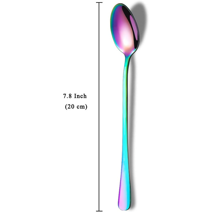 Набір ложок HOMQUEN: кавові, для коктейлів, чайні, з нержавіючої сталі, 8 шт. (сріблясті)