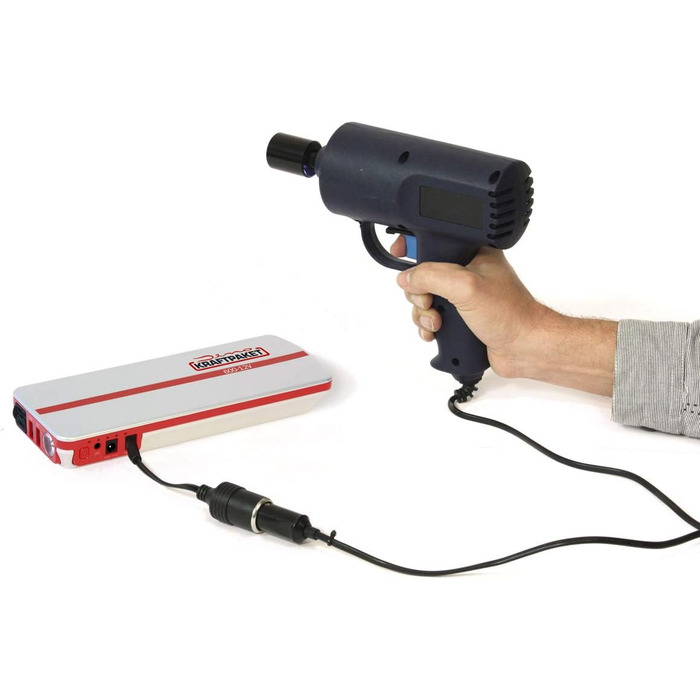 Портативний пусковий пристрій Dino KRAFTPAKET 12V-600A: для авто, мотоциклів та човнів. Підтримка різних типів акумуляторів (свинцево-кислотні, GEL, EFB, AGM). Ємність 66.6Wh, 18000mAh.