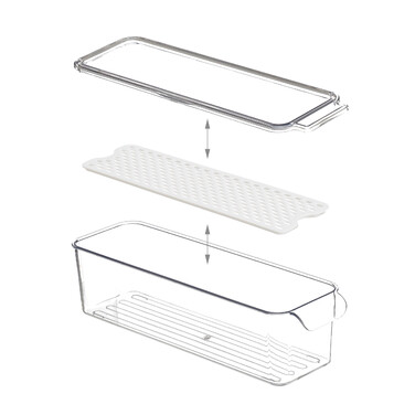 Relaxdays Refrigerator Organizer 3-Piece Set