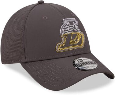 Кепка New Era NBA 9FORTY Los Angeles Lakers сіра з сіткою на спині