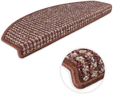 Ступінчасті килимки Kettelservice-Metzker Gera, напівкруглі, 15 шт. - для сходів, антиковзаючі