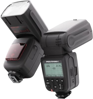 Фотоспалах PHOTOOLEX FK580-C для Canon DSLR: GN60, TTL, 1/20000s, 2.4G, швидке перероблення
